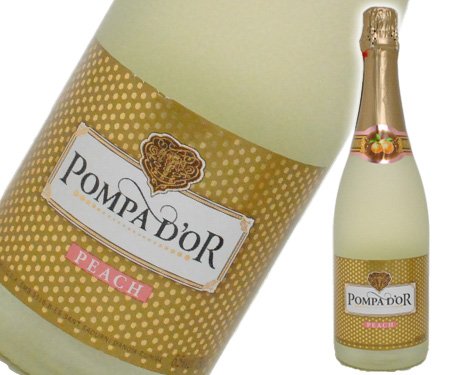Amazon.co.jp: ポンパドール ピーチ 750ml【フルーツスパークリング